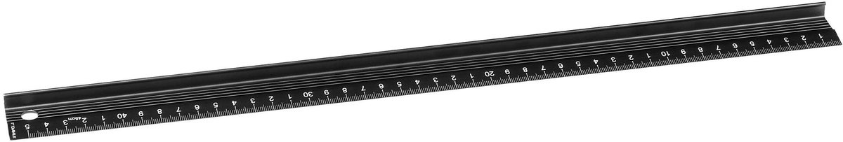 Omgoods - Snijliniaal van Aluminium 45 cm met Hoge Handgreep