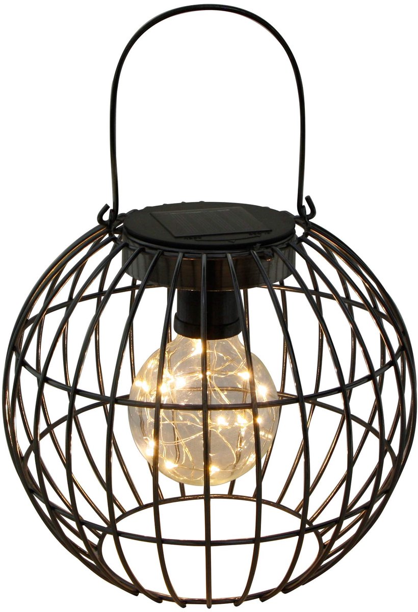 Omgoods - Retro Solar Wire Lamp voor Buiten met Automatische Dimmfunctie