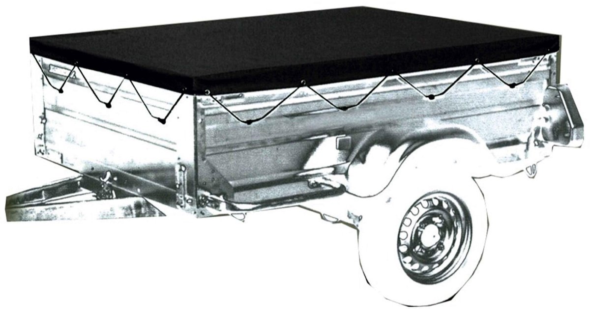 Omgoods - Afdekzeil voor Trailers XL, Grijs 200 x 120 x 7 cm