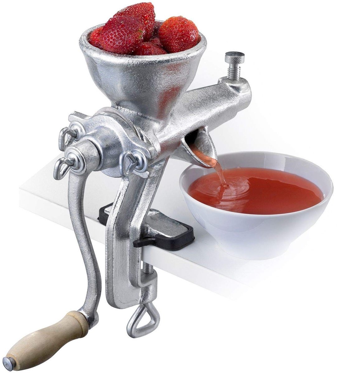 Omgoods - Fruit- en Bessenpers met Schroefklem voor Tafelmontage