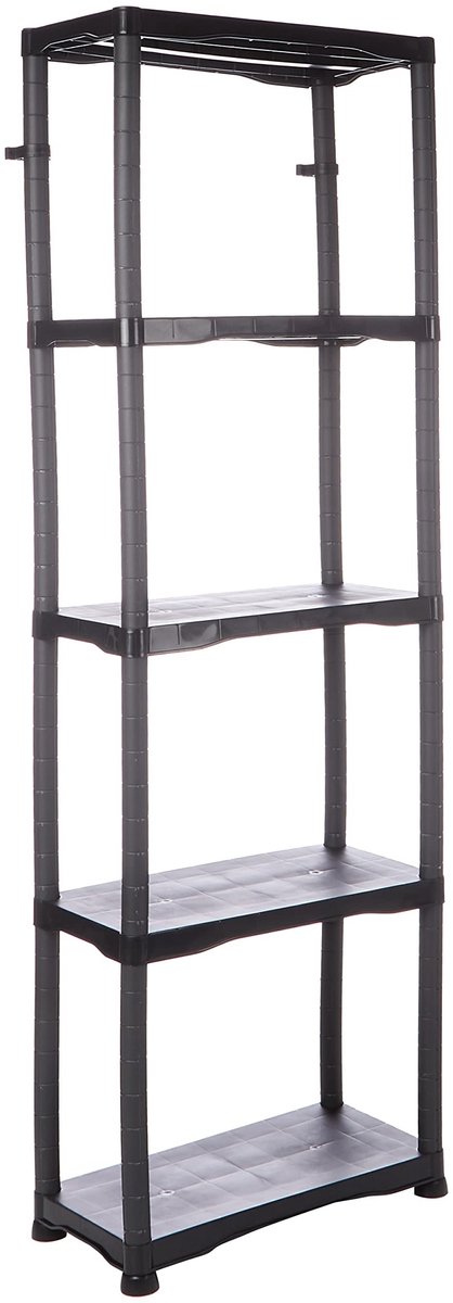 Omgoods - Robuuste Opslag Plank met 5 Niveaus en 30 kg Draagcapaciteit