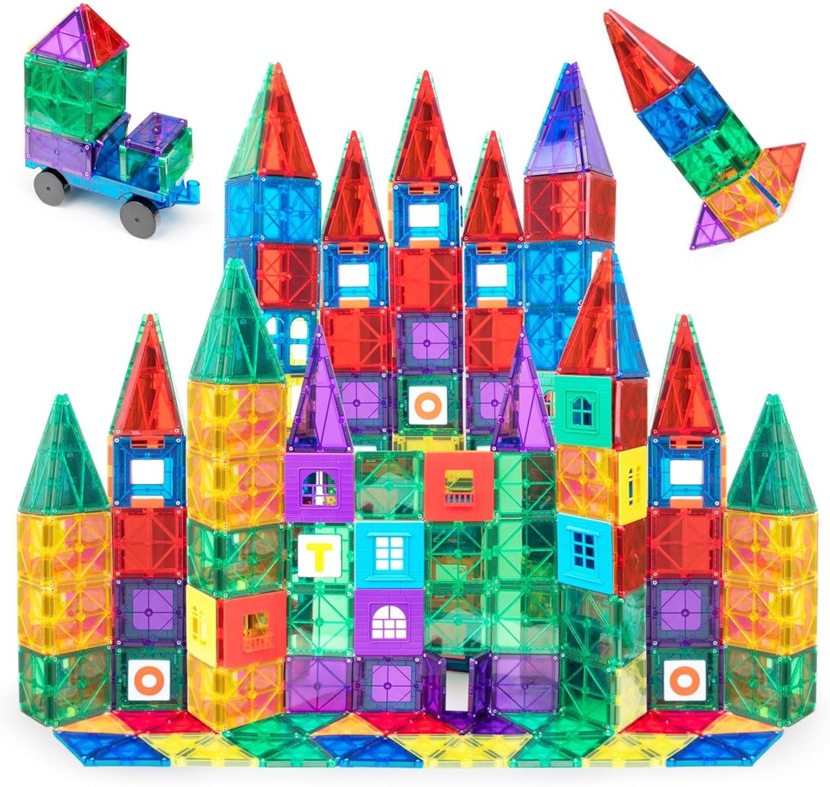 Omgoods - 100-delige 3D Magnetische Bouwset voor Kinderen