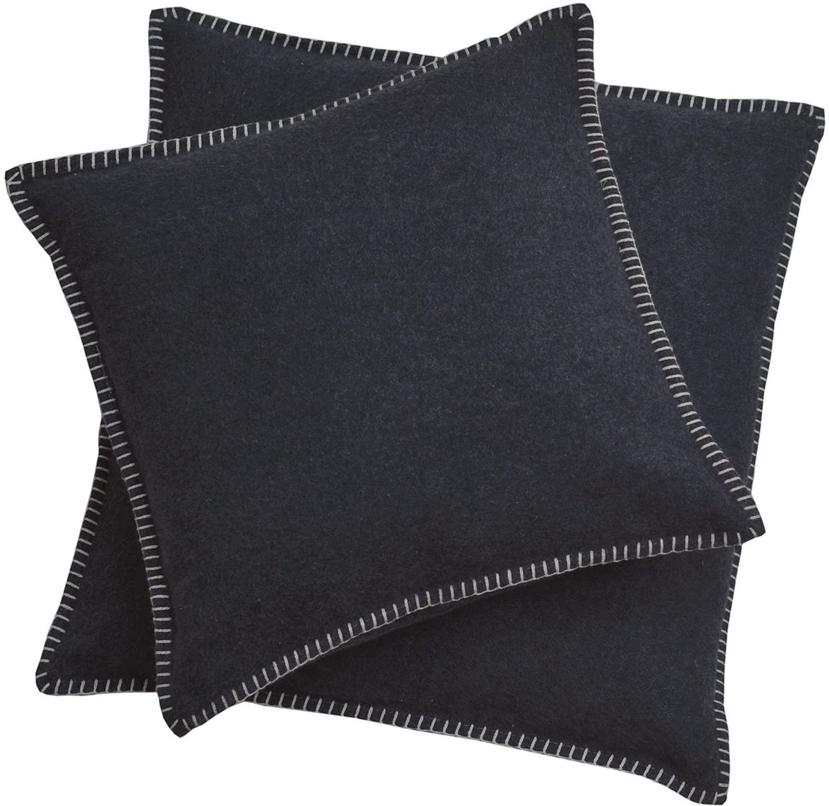 Omgoods - Antraciet Kussenhoes van Katoen 50x50 cm