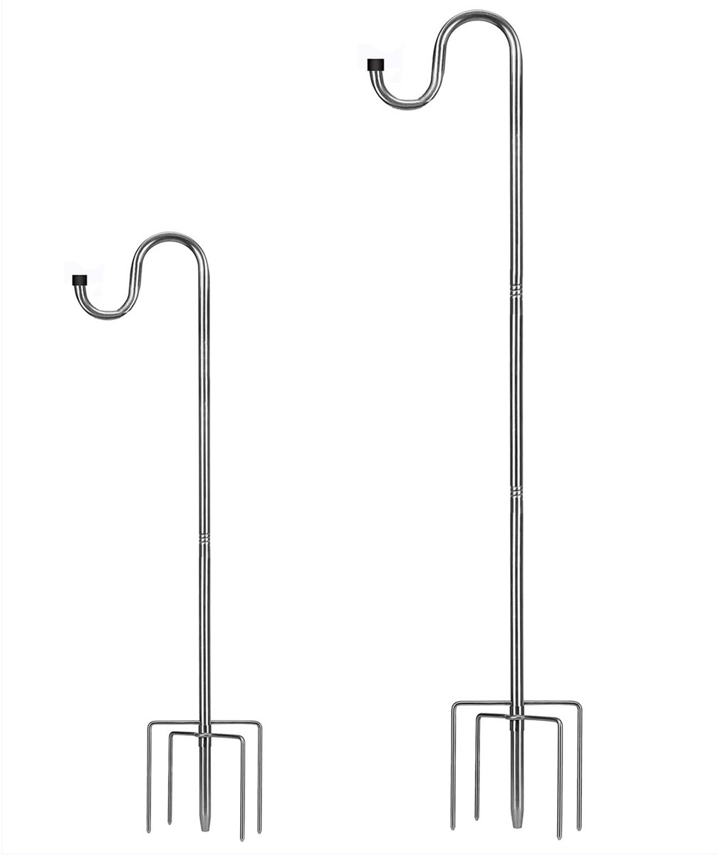 Omgoods - Vogelvoederpaal van 156 cm met Verstelbare Haken voor Tuin