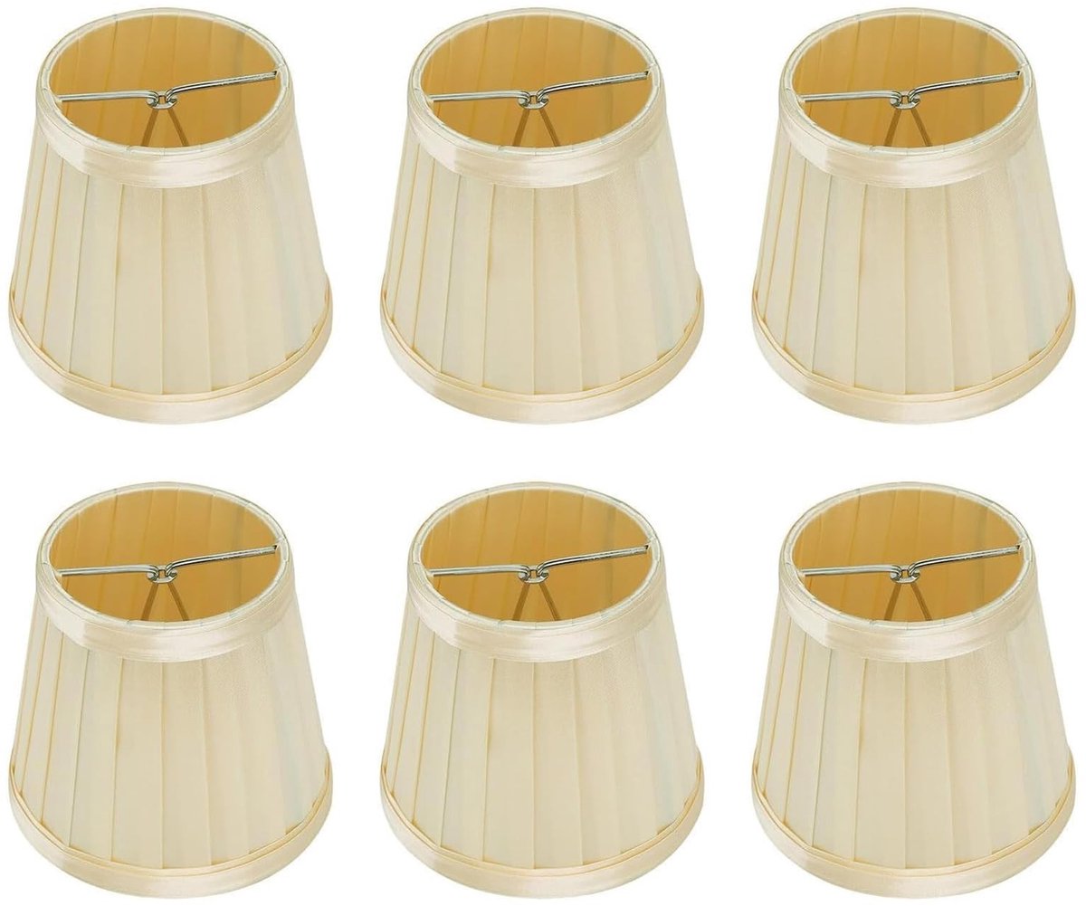 Omgoods - Clip Lampenkap - Veelkleurige Lampenkappen - Duurzaam Materiaal - Geschikt voor Kroonluchters en Wandlampen - 6 Stuks