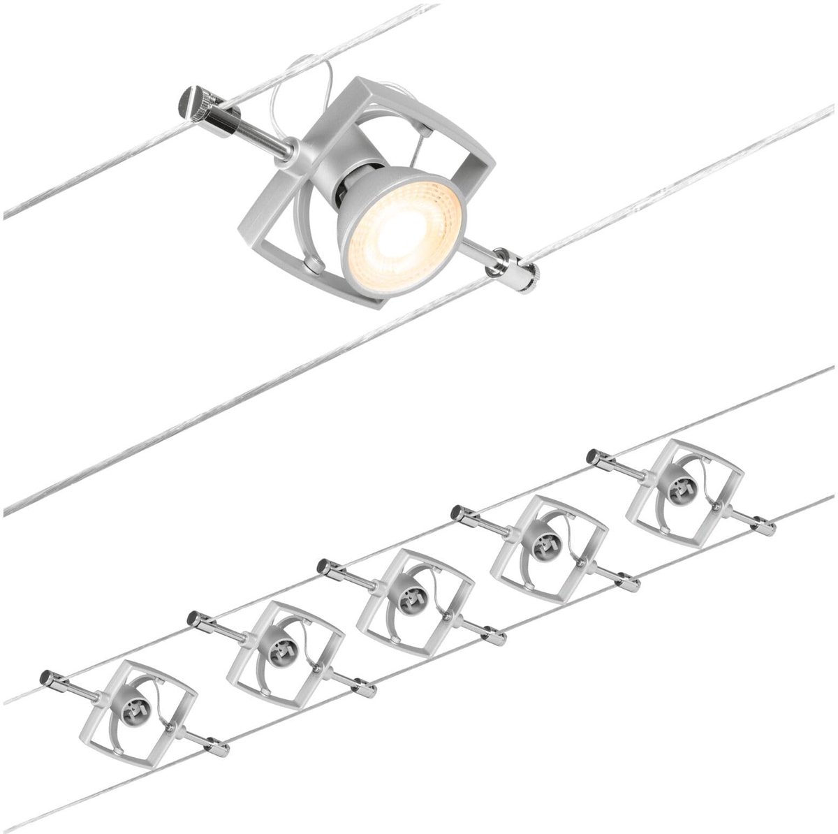 Omgoods - Kabelsysteem voor Verlichting tot 5x10 Watt, Basisset