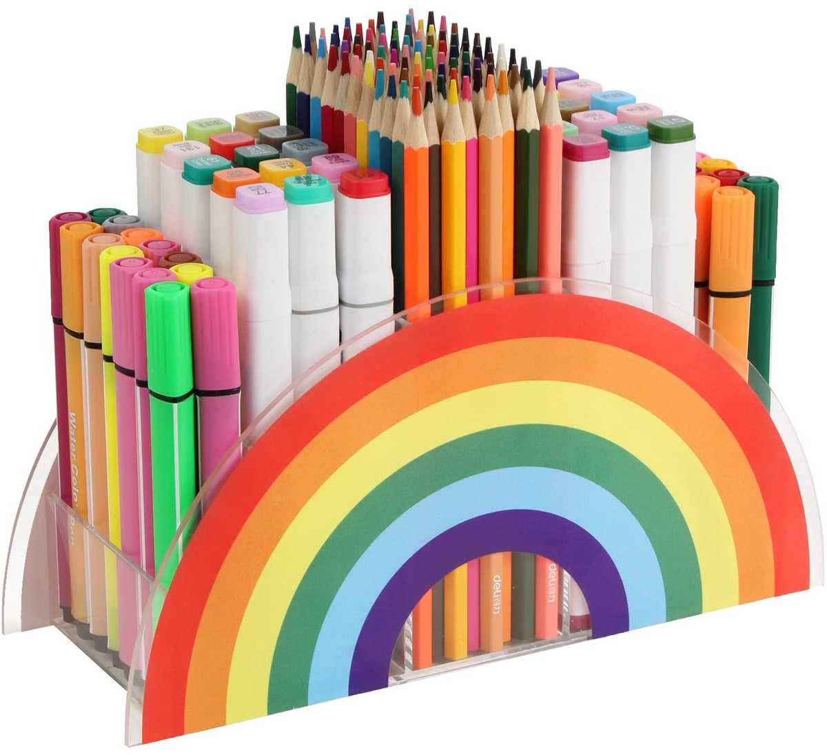 Omgoods - Transparante Acryl Pennenhouder voor Bureau