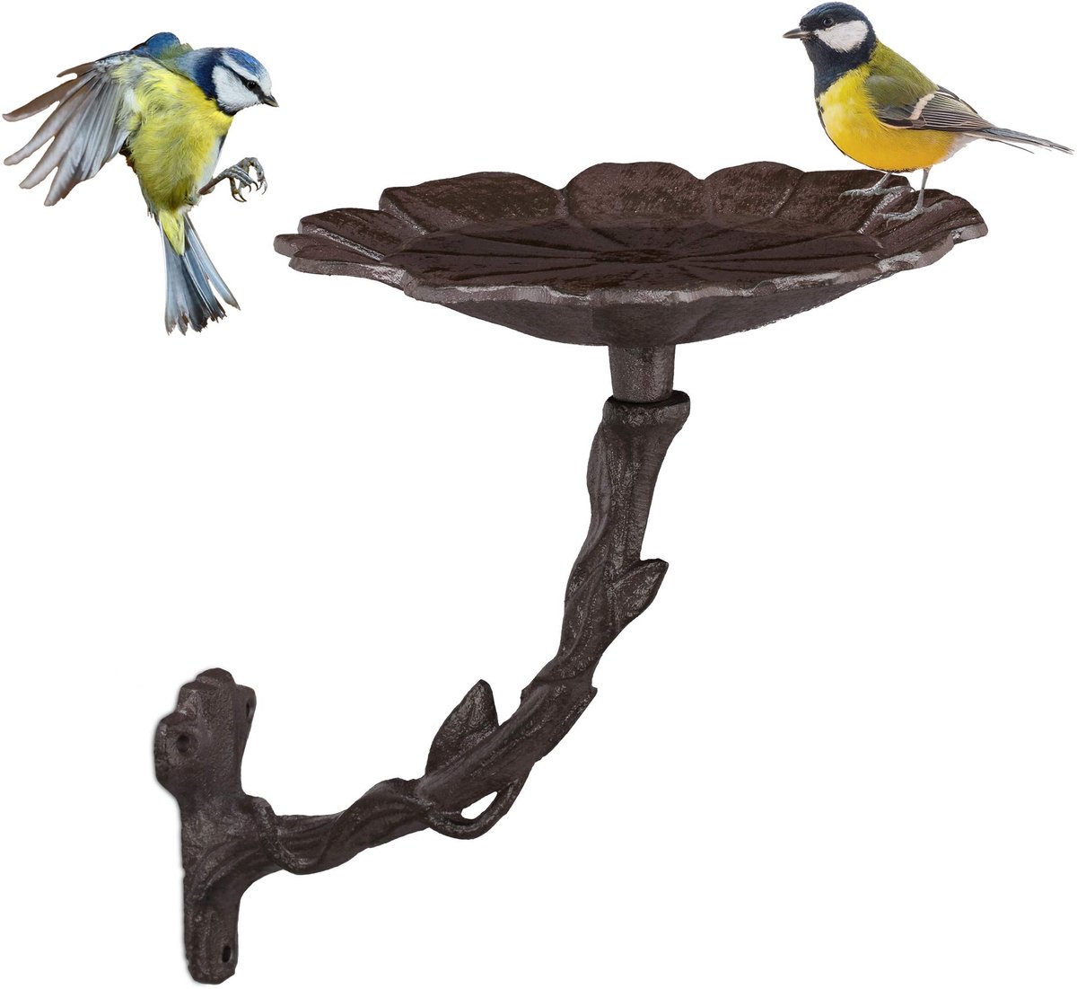 Omgoods - Gietijzeren Vogelbad voor Tuin en Balkon