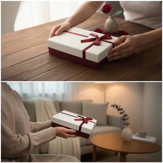 Omgoods - Luxe Cadeau Doos met Decoratieve Lint en Shredded Paper — afbeelding 5