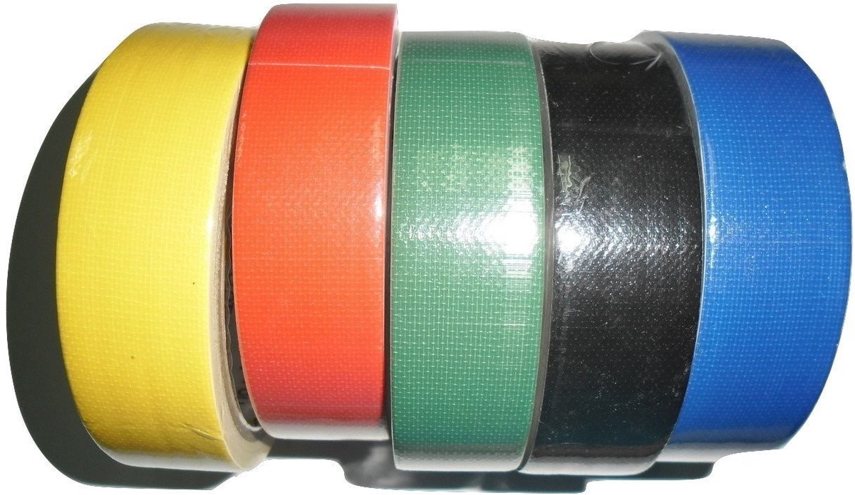 Omgoods - Zelfklevende Kleurentape Set van 5 Rollen