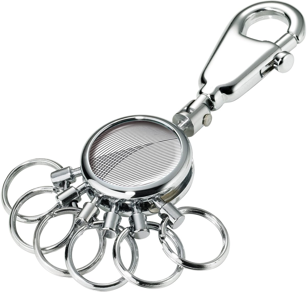 Omgoods - Sleutelhanger met Karabijnhaak en 6 Ringen