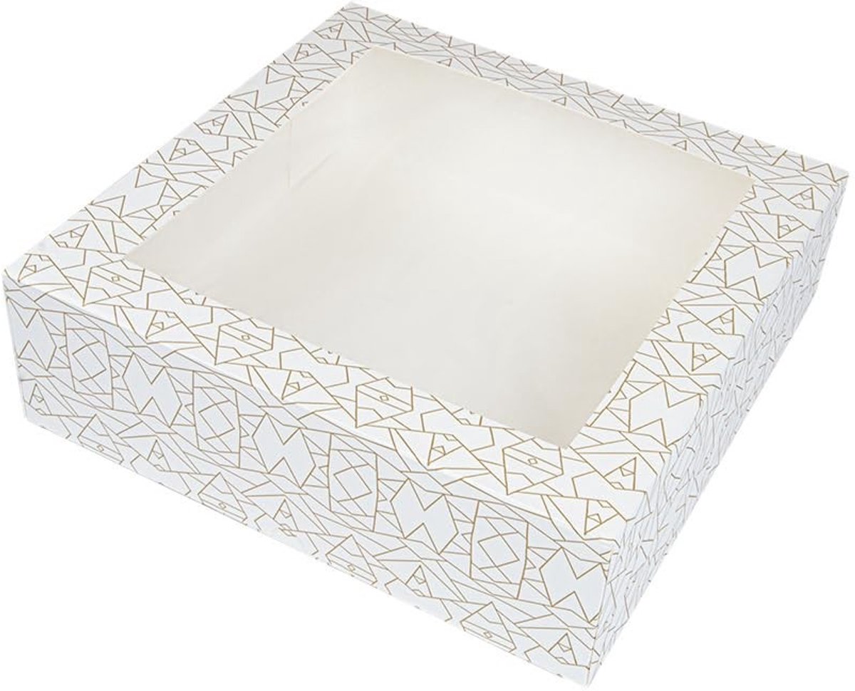 Omgoods - Set van 50 Patissierdozen met Raam