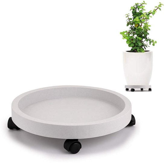 Omgoods - Mobiele Plantroller met Wielen, 33 cm