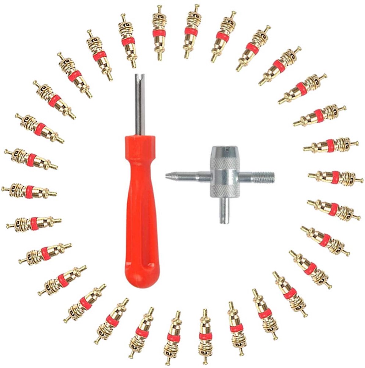 Omgoods- Bandenklepgereedschapskit 102 Stuks - Bandenklepreparatieset - Proppenset - Installatiegereedschap - 4 in 1 Gereedschap - Geschikt voor Auto/Fiets/Motorfiets - Bandenreparatieset