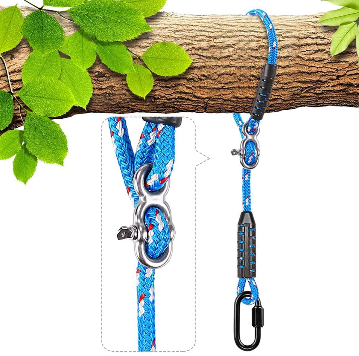Omgoods - Verstelbare Hangende Touwen voor Hammocks tot 1000 lbs
