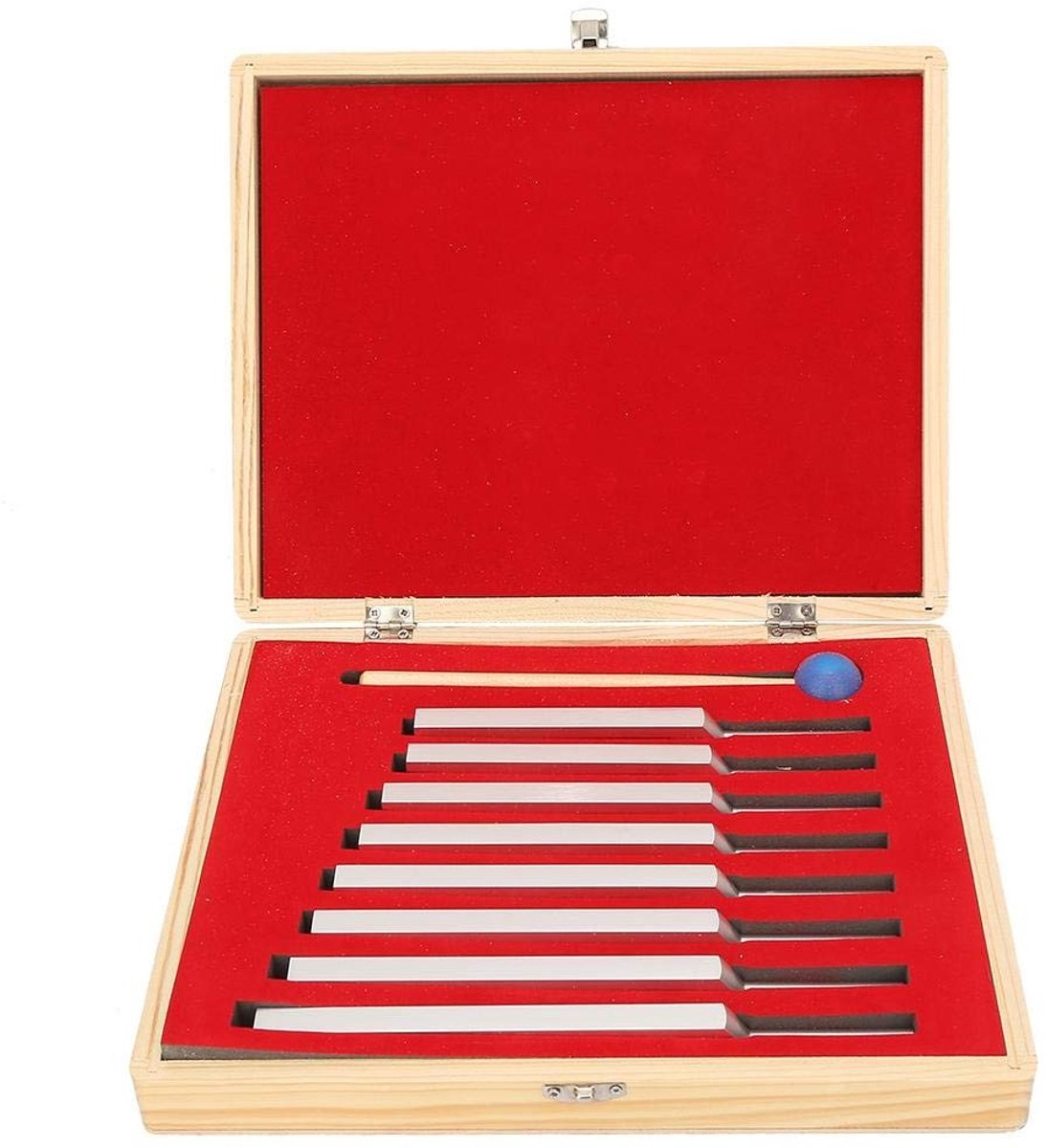 Omgoods - Tuning Fork - Geluidsfrequentie - Verbeter mentale helderheid - Aluminium - Stressvermindering - Voor ontspanning - 27 x 22 x 5 cm