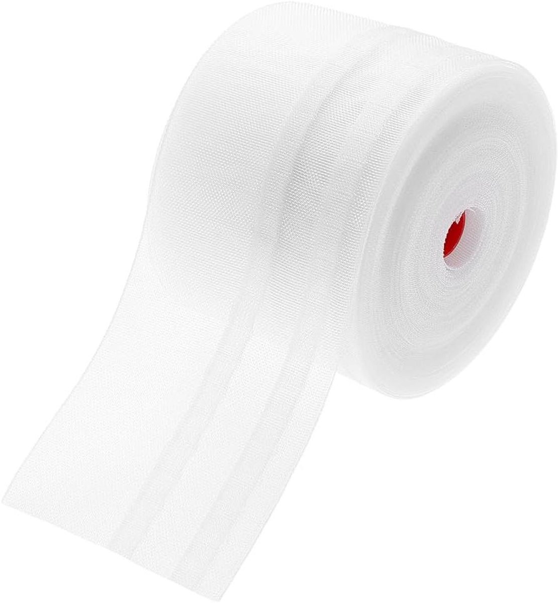 Gordijnband Transparant - Gordijntape Vouwgordijn - Gordijnen Maken - Stevig Nylon Materiaal - 20 m x 98 cm - Transparant