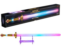 KPop Demon Hunters hoogwaardig elektronisch Rumi Sain-Geom-zwaard met interactieve leds en geluidseffecten, officieel gelicentieerd, vanaf 14 jaar
