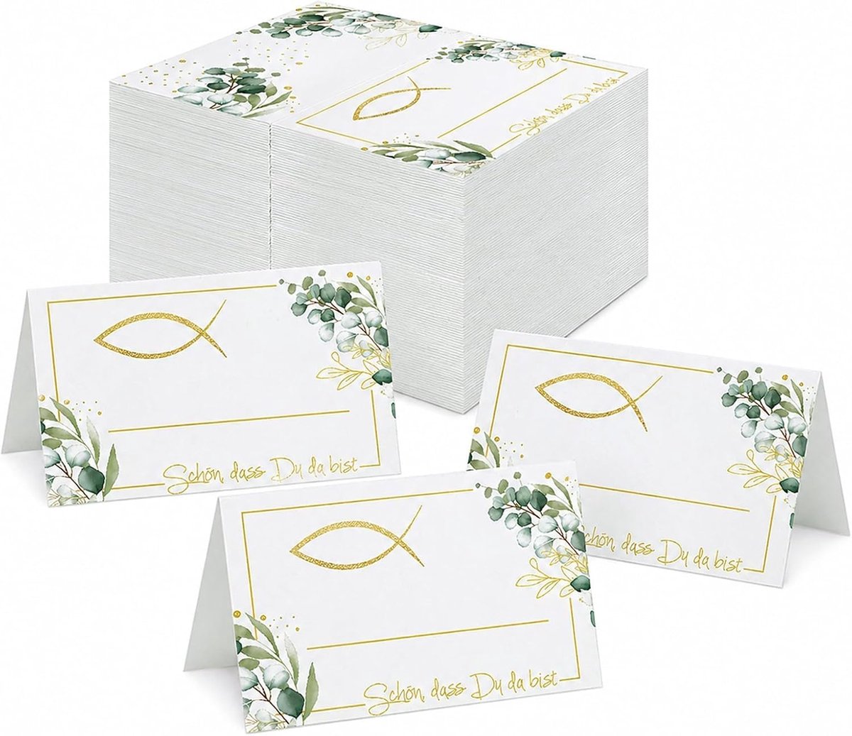 Plaatskaartjes, naamkaartjes en tafelkaartjes voor tafelschikking | Stevig beschrijfbaar papier: 80 witte blanco plaatskaarten van 10 x 9 cm voor tafelschikking bij bruiloft en diner.
