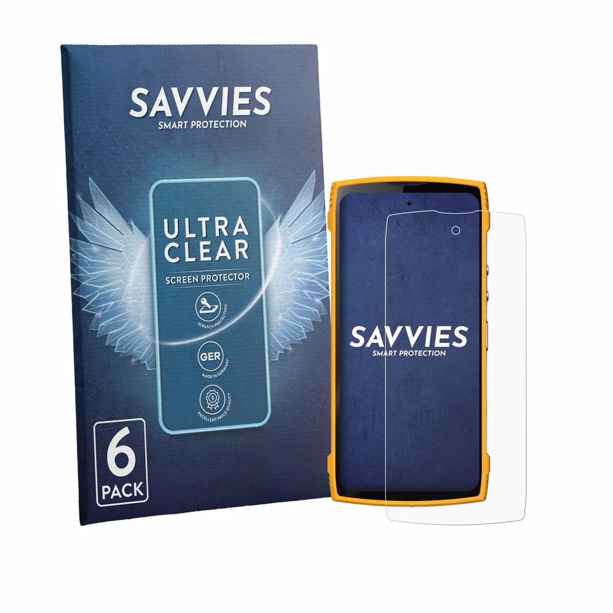 Savvies - Screenprotector voor Lagenio Panther 2 Pro - Folie Beschermfolie transparant 6 Stuks