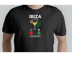 Ibiza is calling - T Shirt - cute - kawaii - Gift - Cadeau - schattig - schattigdesign - liefdesign - pastelkunst - Funny
