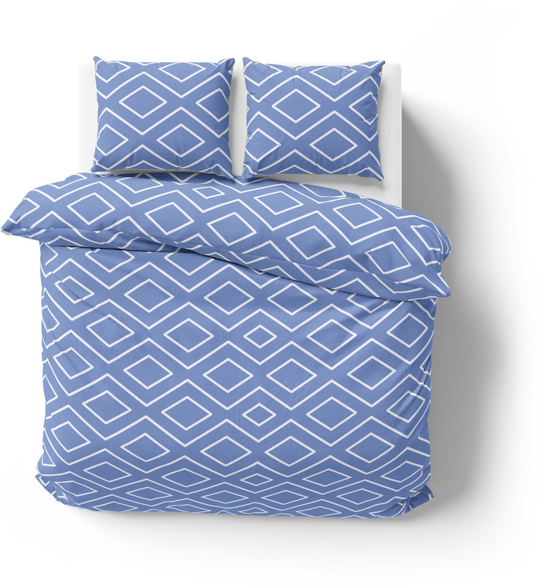 Dekbedovertrek 100% Katoen Premium - 240 x 260 cm - Extra breed - Renaux Blauw
