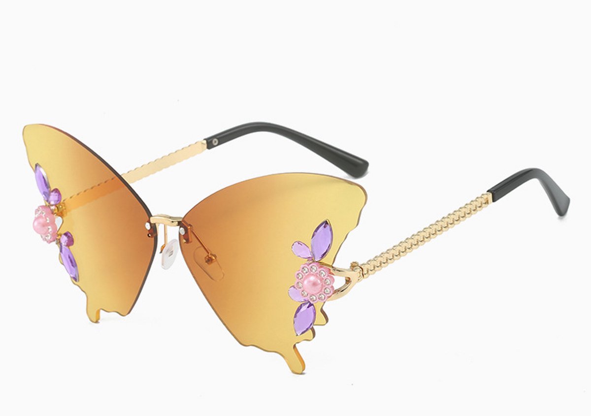 Oranje Zonnebril - Koningsdag Zonnebril - Rave Zonnebril - Koningsdag Bril – Accessoires voor Koningsdag - Oranje accesoires - EK/WK verkleed accessoires - voor Festivals,Koningsdag,Carnaval - Oranje