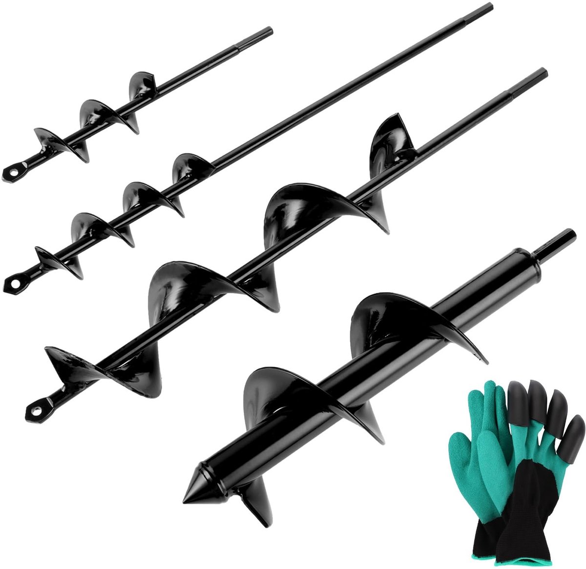 Omgoods - Set van 4 Boorbits voor Tuin en Grond - Geschikt voor Accuschroefmachines