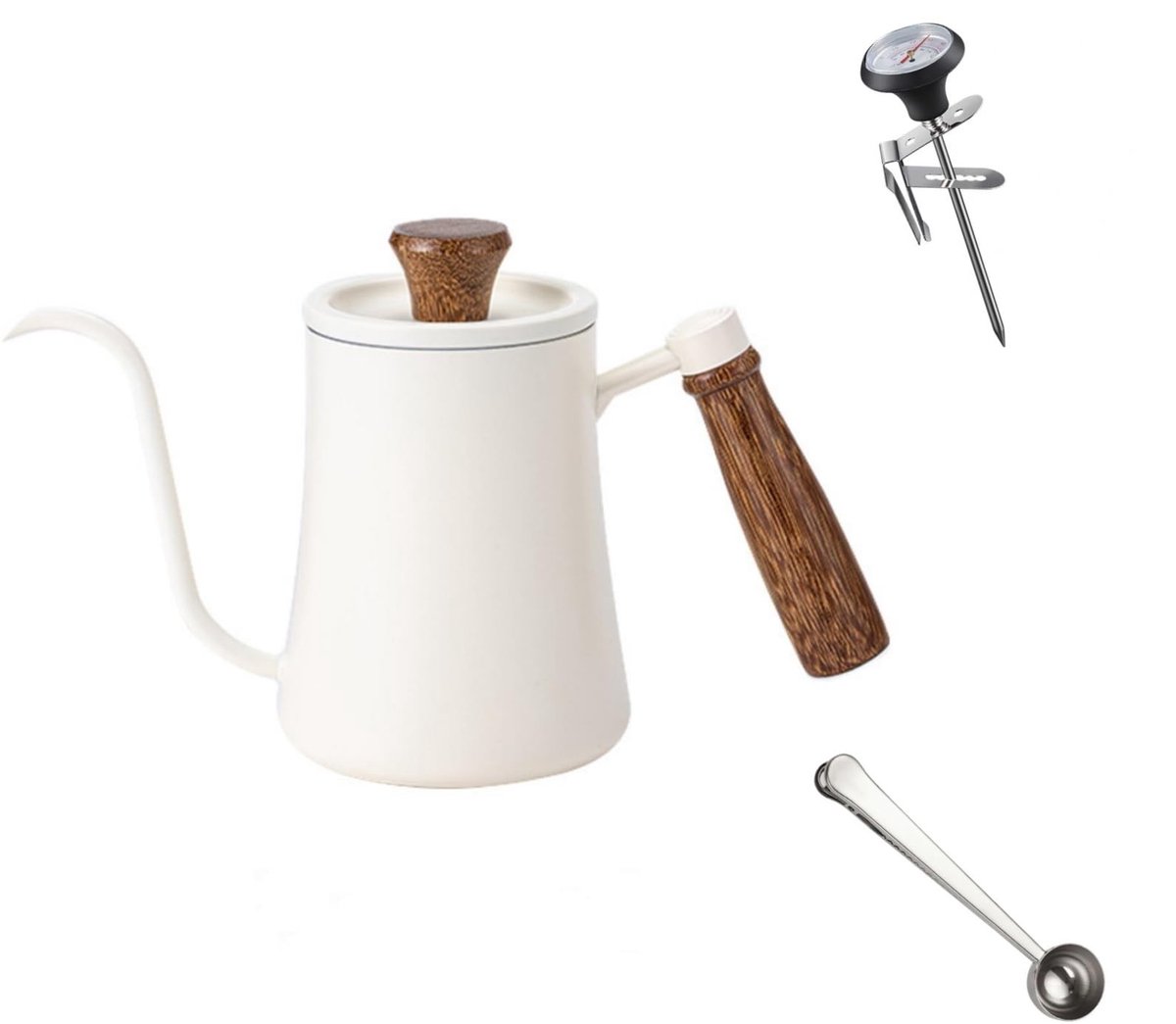Omgoods - Gooseneck Koffieketel 550ml met Thermometer