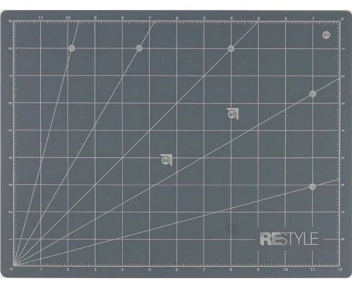 ReStyle Snijmat A4 zelfhelend 25x33cmx1.6mm, dubbelzijdig cm / inch