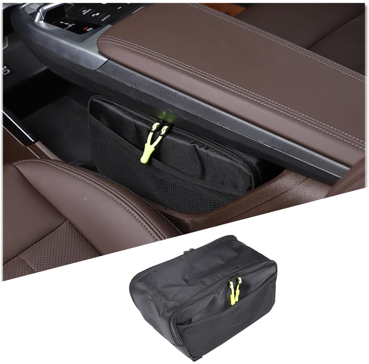 Omgoods - Organiser voor Auto Console met Grote Capaciteit en Meerdere Vakken