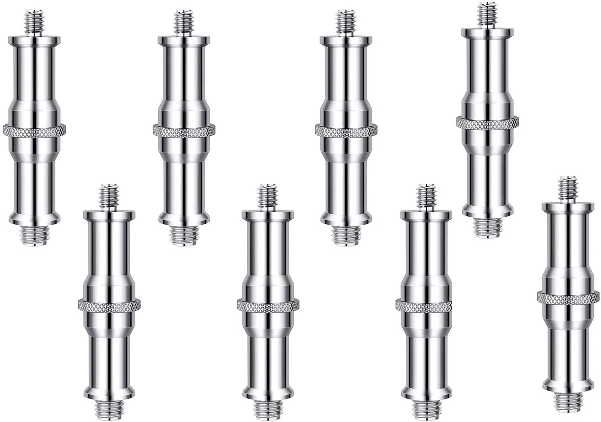 Omgoods - 8 Stuks 1/4 naar 3/8 Adapter voor Fotografie Accessoires