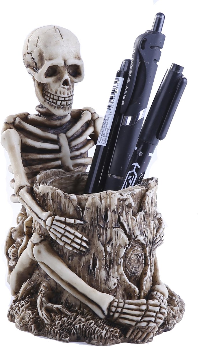Omgoods - Skull Pen Holder - Multifunctionele Desktop Organizer voor Pennen en Make-up