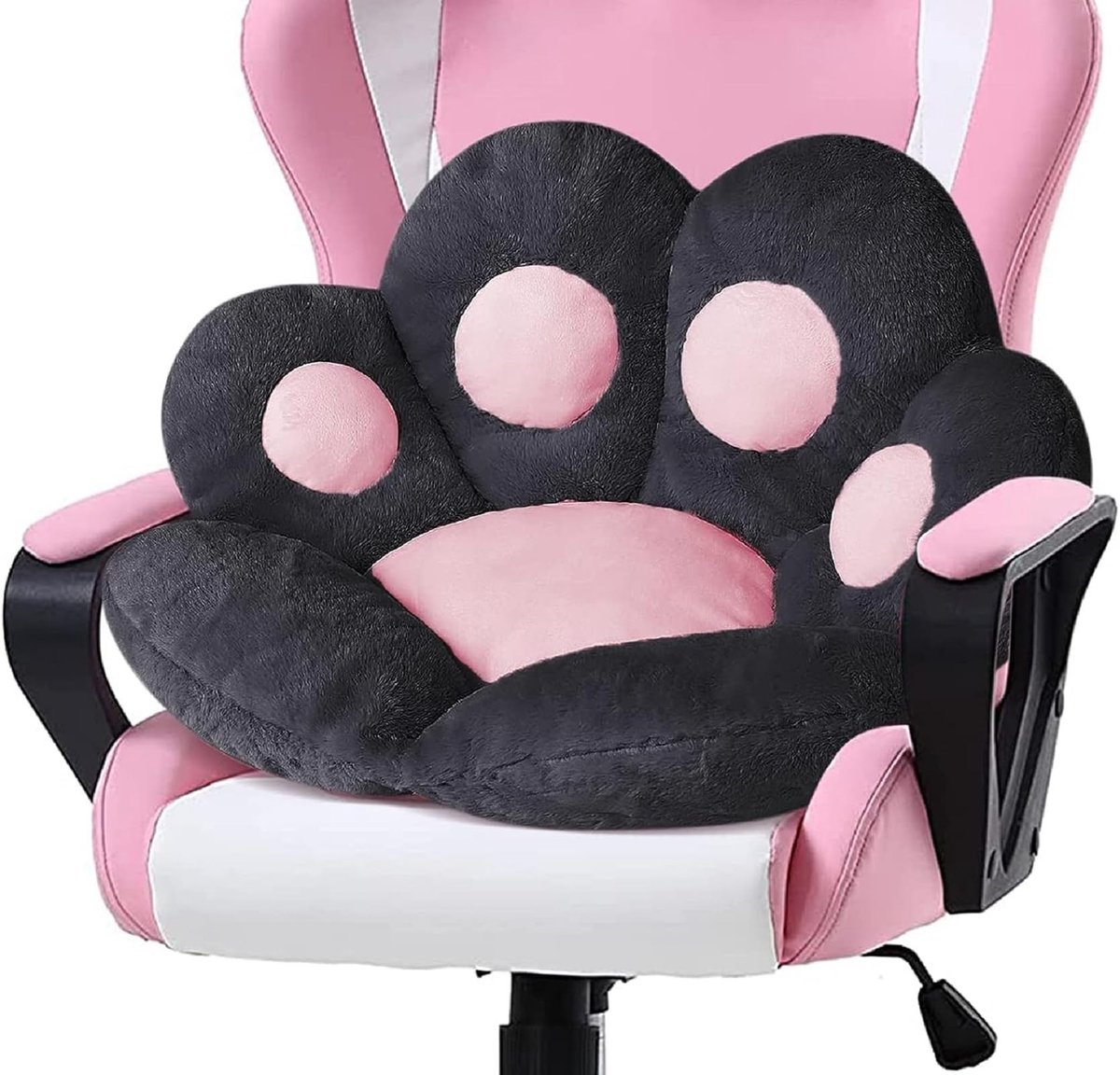 Omgoods - Kat Poot Kussen voor Stoelen en Banken 60x60cm Zwart