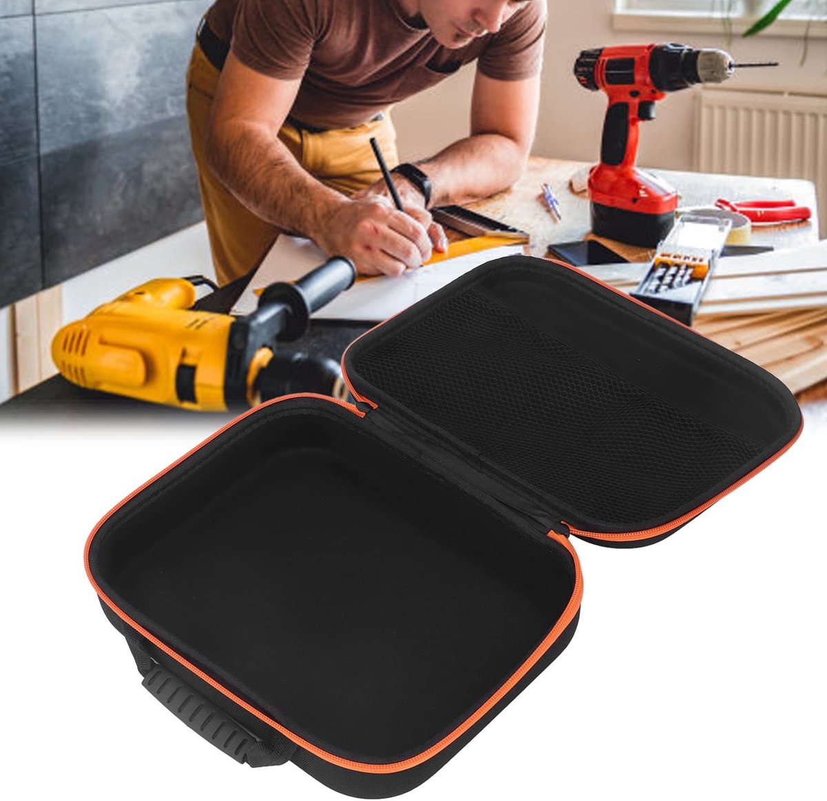 Omgoods - Multifunctionele Opbergtas - Gereedschap Box met Rits en Handvat - Ideaal voor Klusprojecten - Ruimtebesparend en Duurzaam - Geschikt voo...