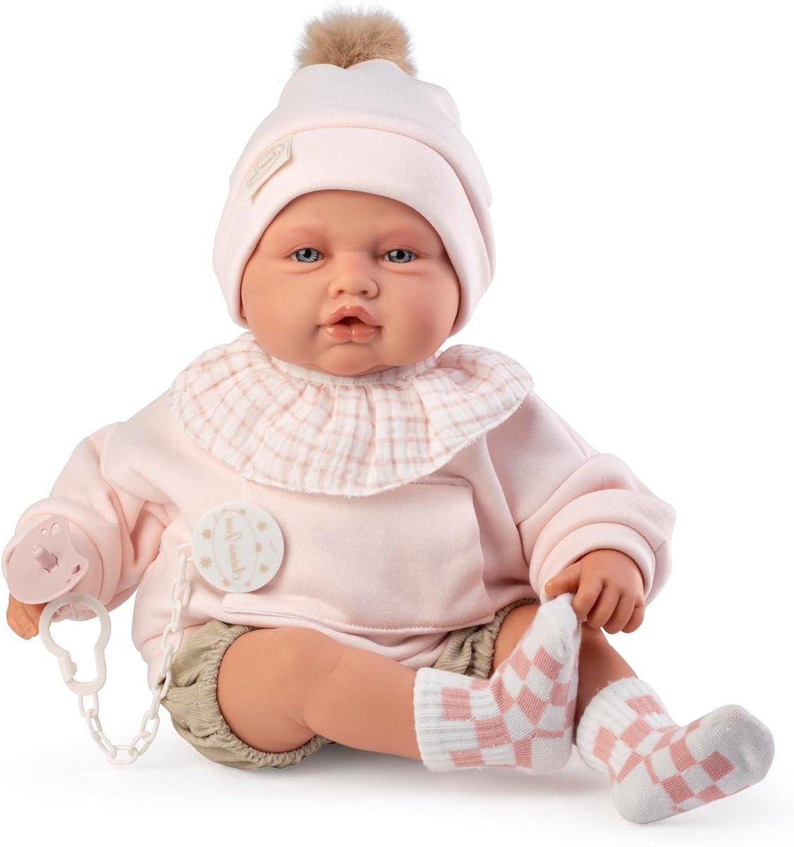 Babydoo Pop - Knuffelpop Stoffenpop - Fantasierijk Spelen - Flexibel Lichaam - 50 cm - Meerkleurig