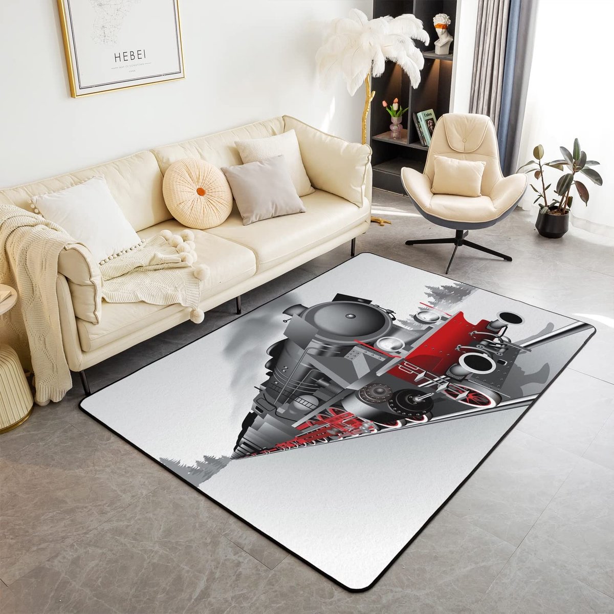 Omgoods - Decoratief Vrachtwagen Tapijt 100 x 150 cm voor Binnen