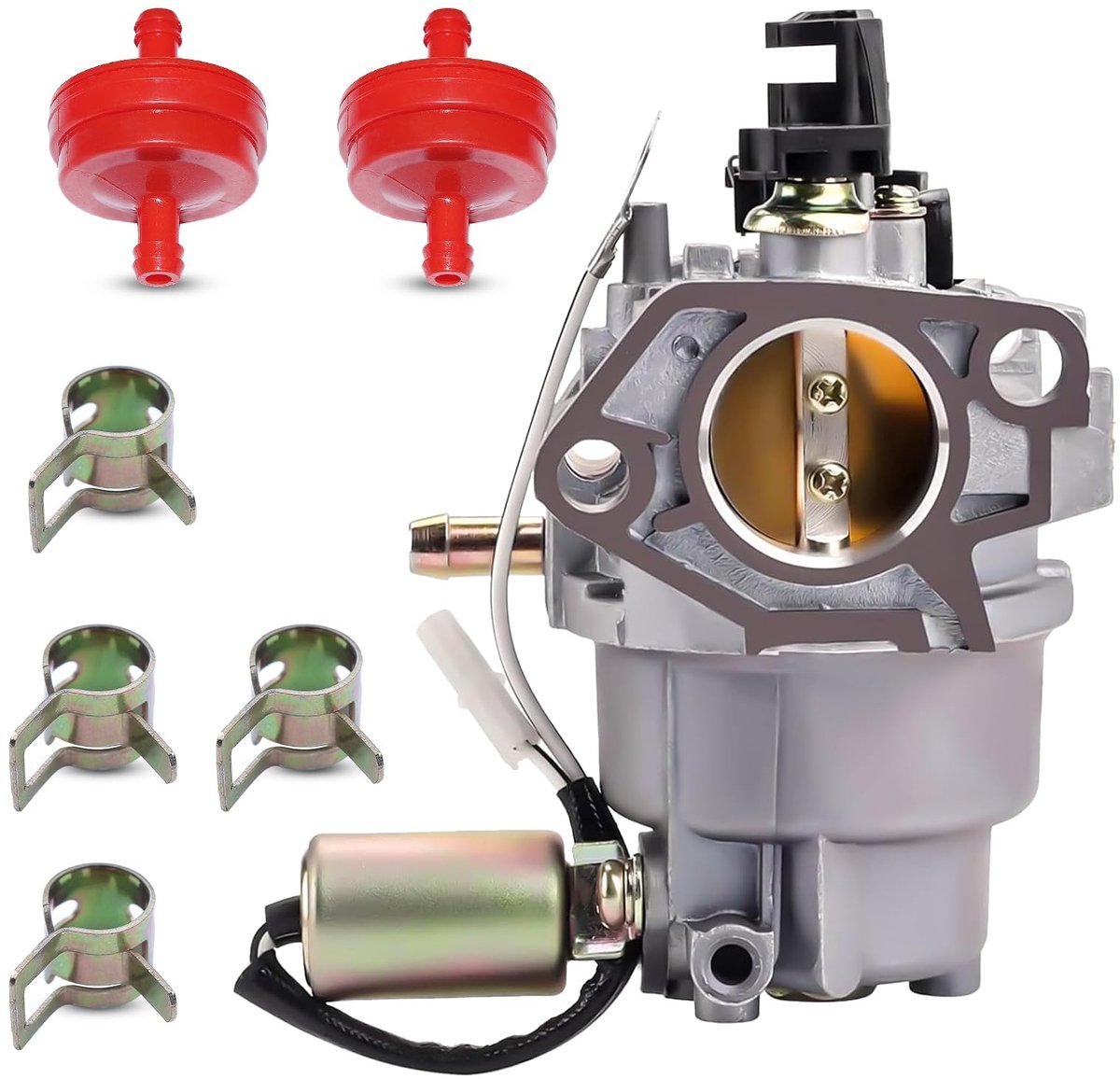 Omgoods - Carburetor voor Grasmaaier met Brandstoffilters en Klemmen