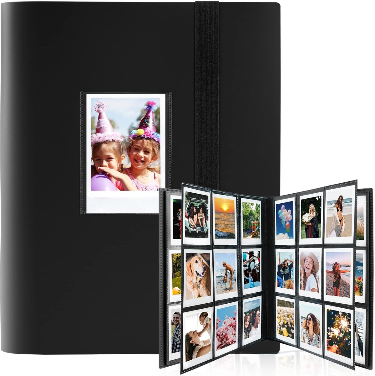 Omgoods- Fotoalbum 432 Foto's - Insteekalbum 24 Pagina's - Compatibel met Fujifilm Instax Mini - Polaroid Snap - Kodak Instant Printer - Waterdicht en Stofbestendig