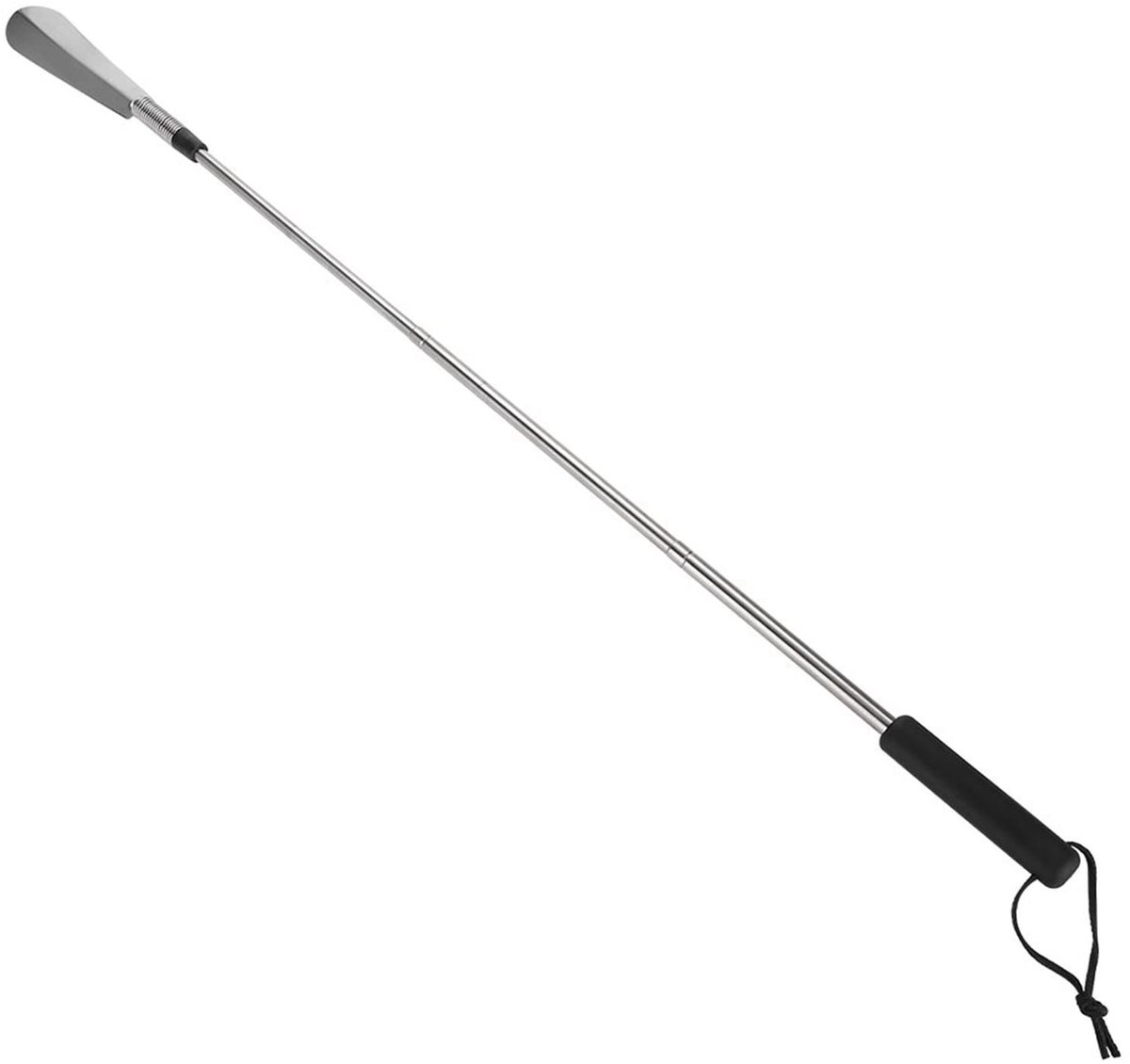 Omgoods- Schoenhoorn Flexibel - Telescopisch - Roestvrij Staal - Antislip Handgreep - Draagbaar - Beschermt Schoenen - Schoenlepel