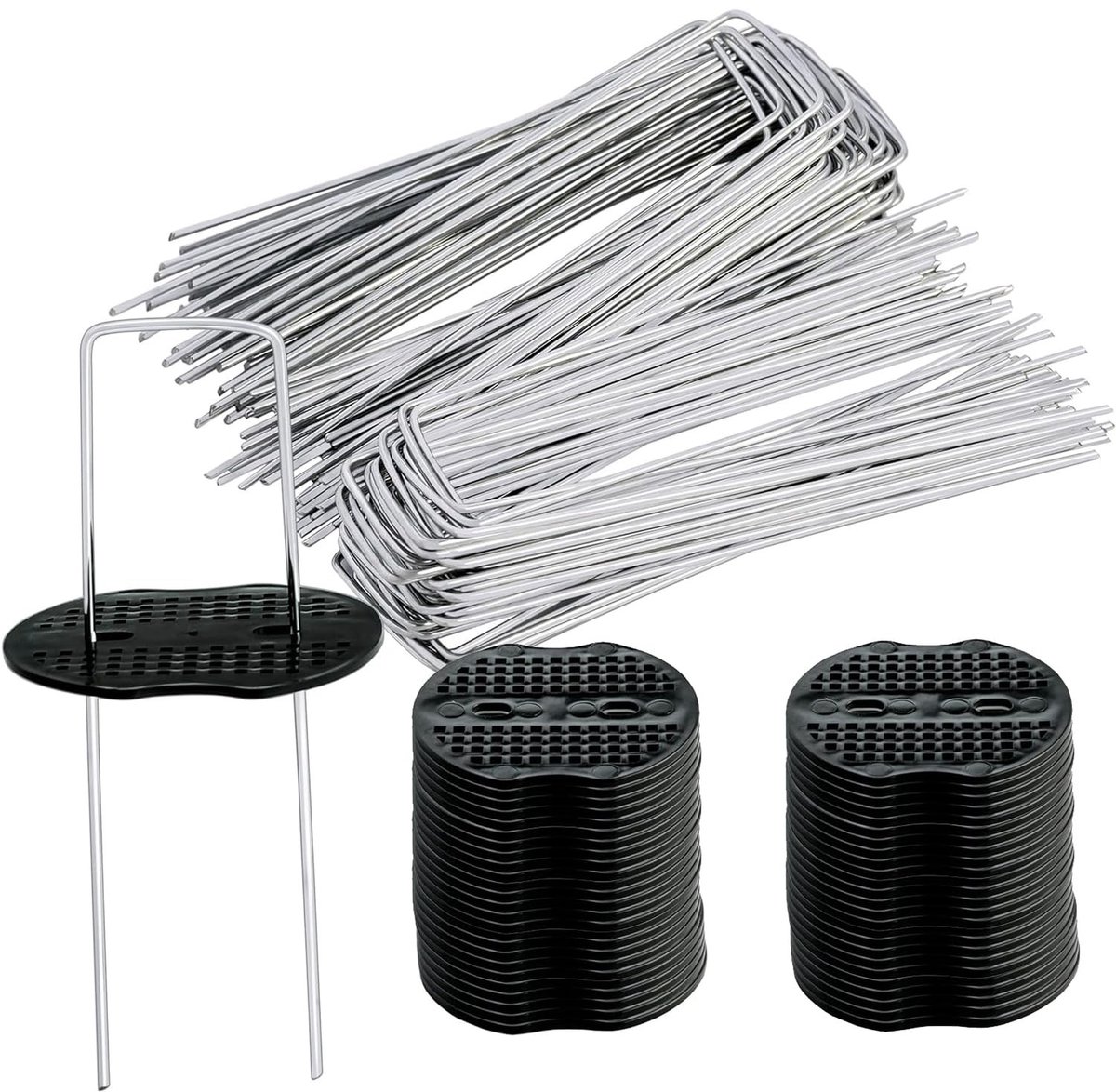 Omgoods - Set van 50 Gegalvaniseerde Grondankers voor de Tuin