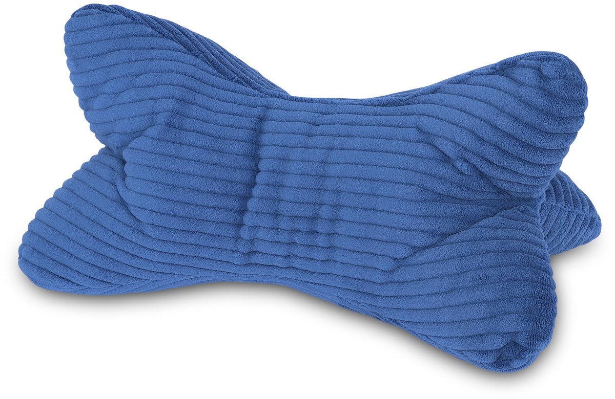 Omgoods - Corduroy Blauwe Nekrol Kussen voor Lezen en Ontspannen - Wasbaar tot 60 °C
