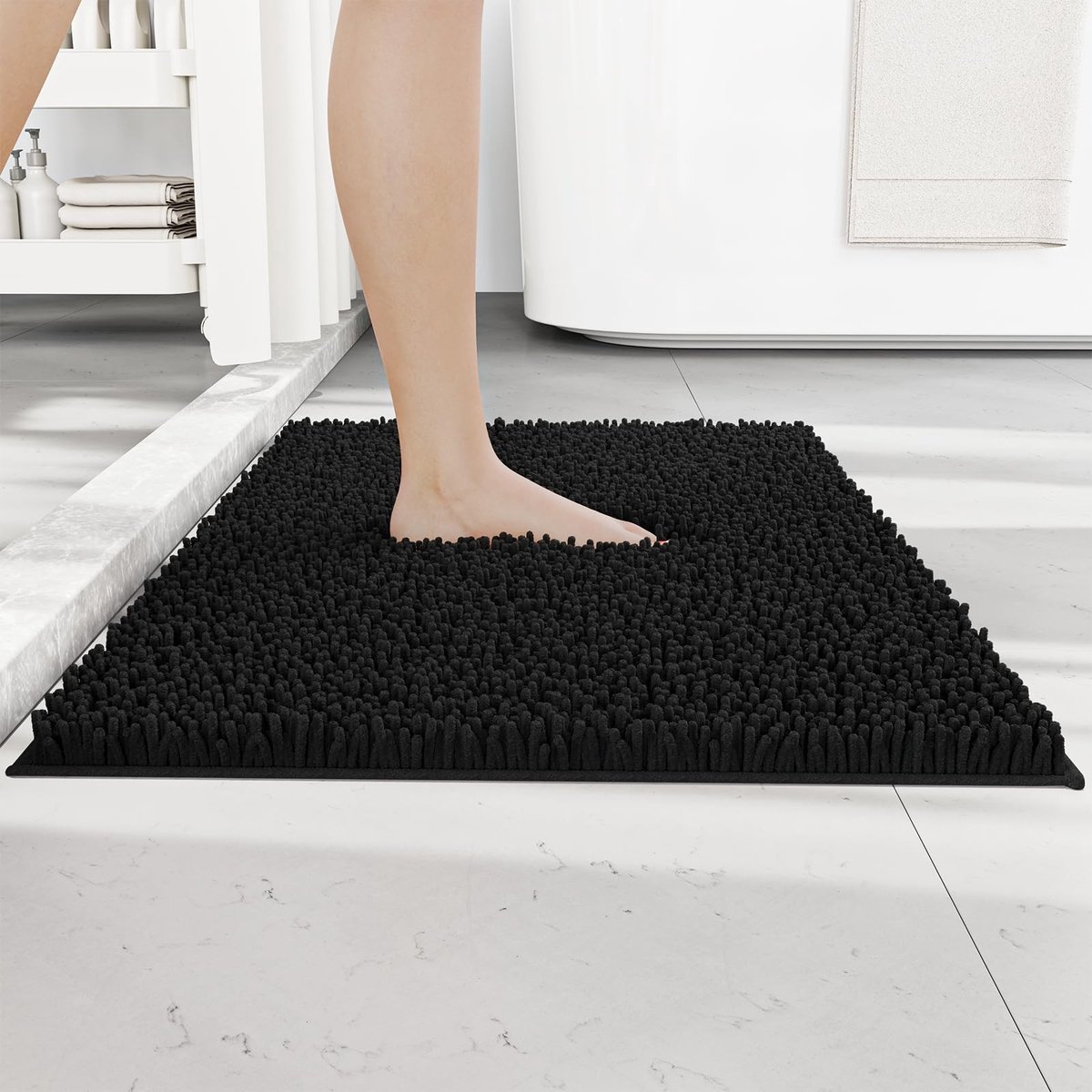 Omgoods - Chenille Badmat 50x80 cm met Anti-Slip en Absorberend
