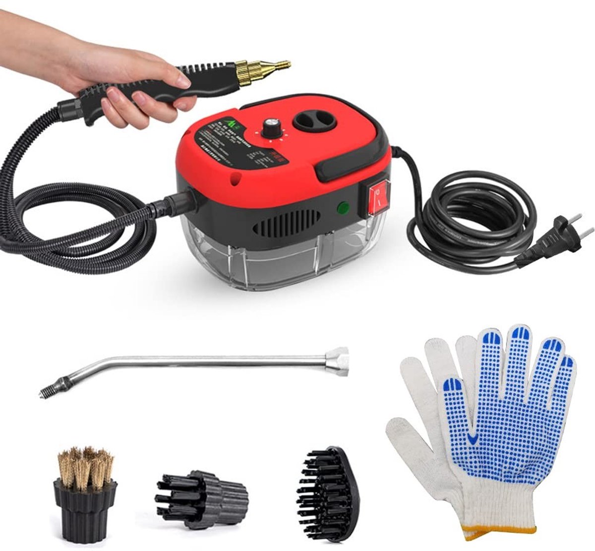 Omgoods - Handheld Stoomreiniger met Hoge Druk en Borstels