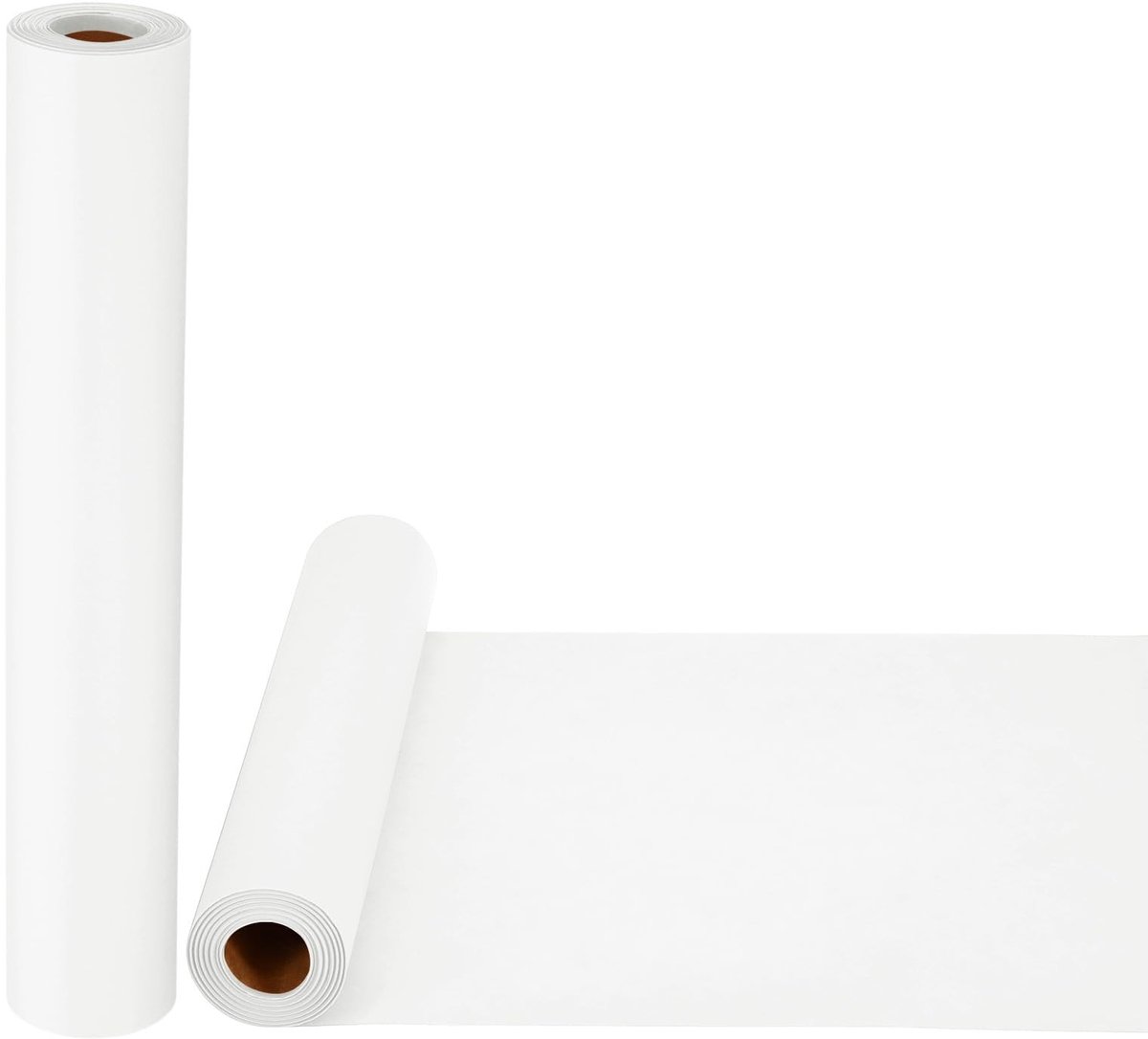 Omgoods - Inpakpapier Set 2 Stuks Wit 15 x 600 Inch - Stevig Kraftpapier voor Cadeaus en Knutselprojecten