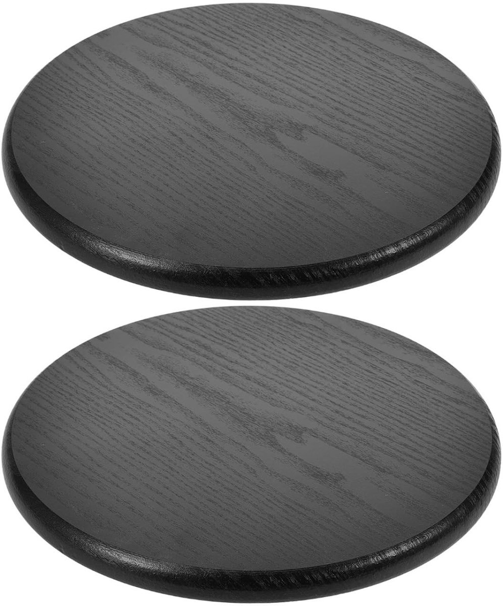 Omgoods - Houten ronde barstoel vervangkruk, eenvoudig te installeren en elegant design (set van 2)