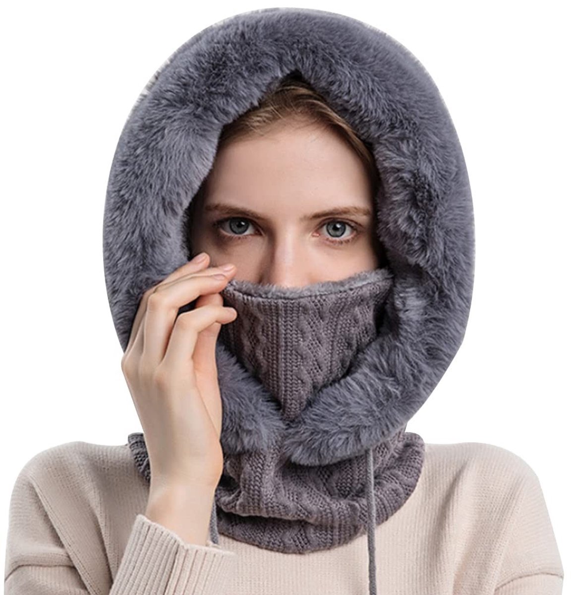 Omgoods - Dikke Winddichte Balaclava voor Volledig Gezicht met Nekwarmer