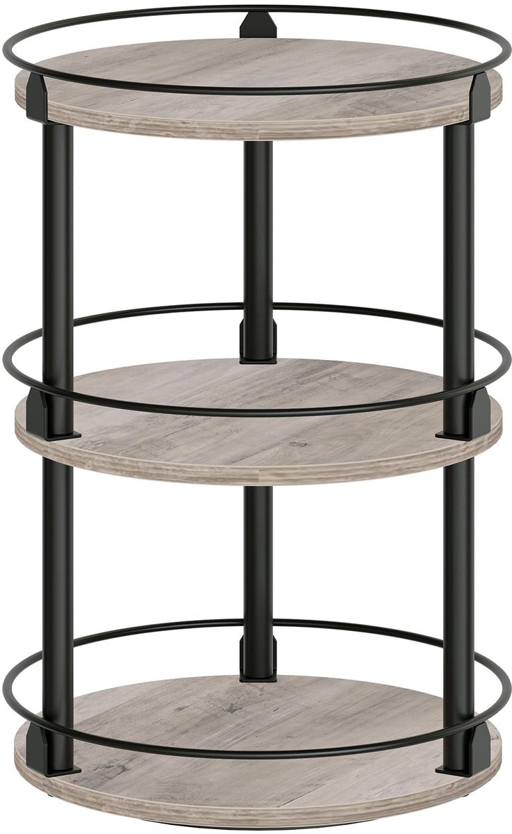 Omgoods - 3-laags Rotating Specerijenrek - Compact en Stijlvol