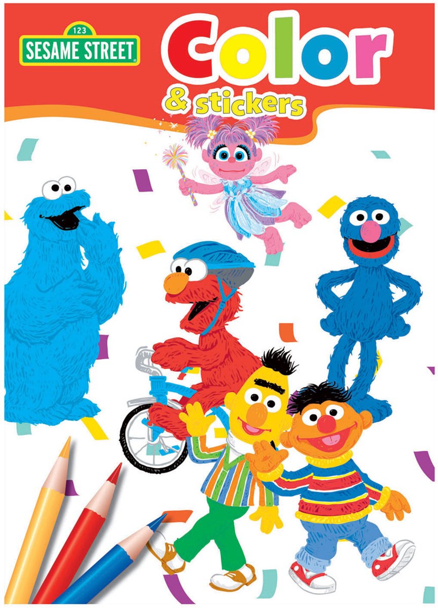 Sesamstraat Color & Stickers Kleurboek