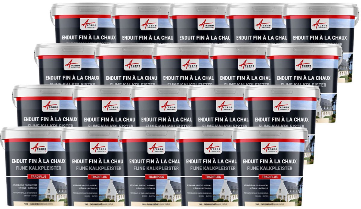 Fijne kalkpleister voor binnen- en buitendecoratie - TRADIPLUS